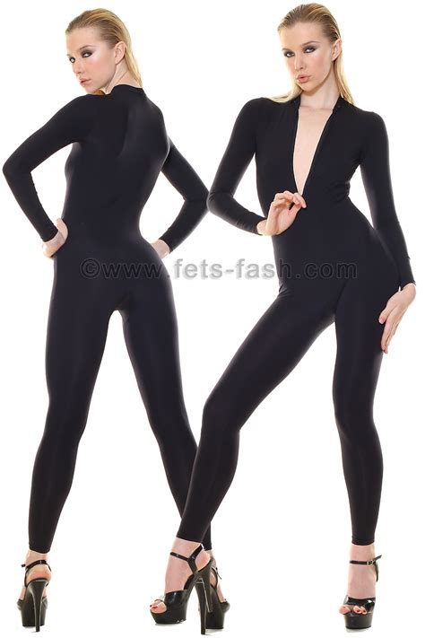 Catsuit With Front Zipper From Fets Fash In All Lycra Colors