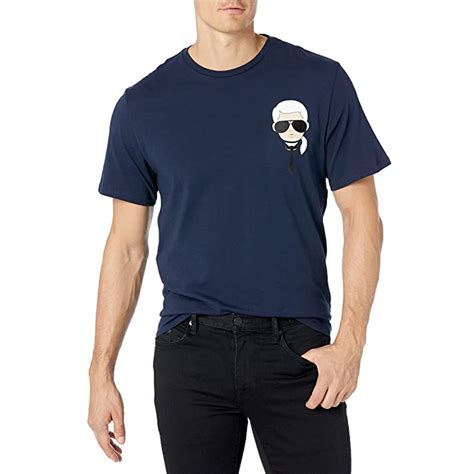 Buy Karl Lagerfeld Paris Men S Classic Karl Character Short Sleeve Crew Neck T Shirt Online At