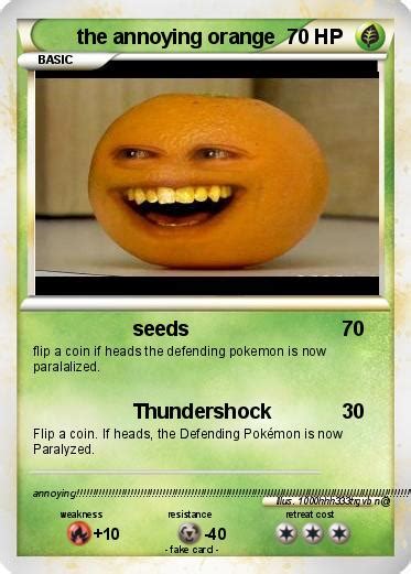 Pokémon The Annoying Orange 135 135 Seeds My Pokemon Card