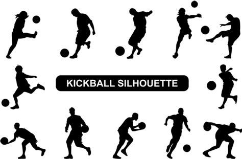 Player Clipart Kickball Kickball Silhouette Png Download Full