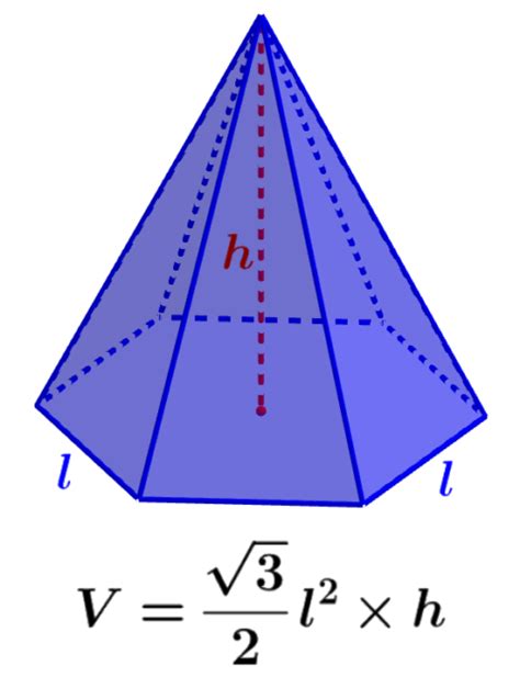 Volume And Area Of A Hexagonal Pyramid With Examples Neurochispas