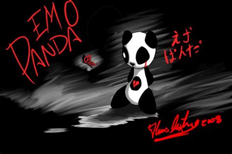 Emo Panda By Xrez On Deviantart