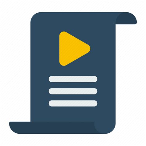 Script, movie script, video, video script, text, film icon - Download on Iconfinder