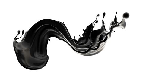 Premium Photo Splash Of Black Liquid