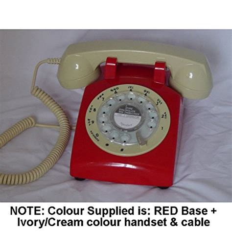 Nostalgic 1960s 1970s Style Retro Rotary Dial Phone Proper Bell