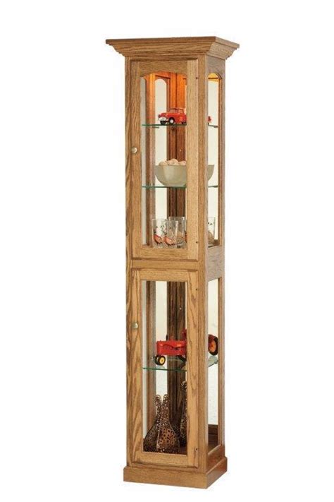 Boasts stellar craftsmanship, making it a fitting space to store and showcase your favorite decorative items, china, and more. Amish Solid Wood Small Curio Cabinet