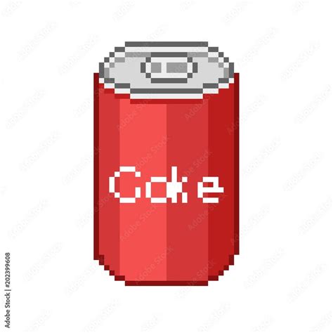 Drink Soda Pixel Art Ilustración De Stock Adobe Stock