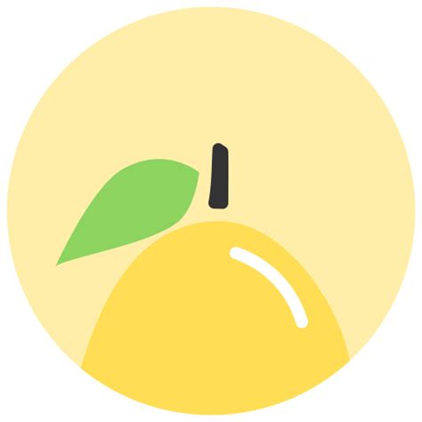 Lemon Icon Minimal Fruit Iconpack Alex T