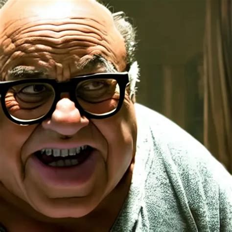 Film Still Of Danny Devito Wearing His Glasses As Hulk Stable