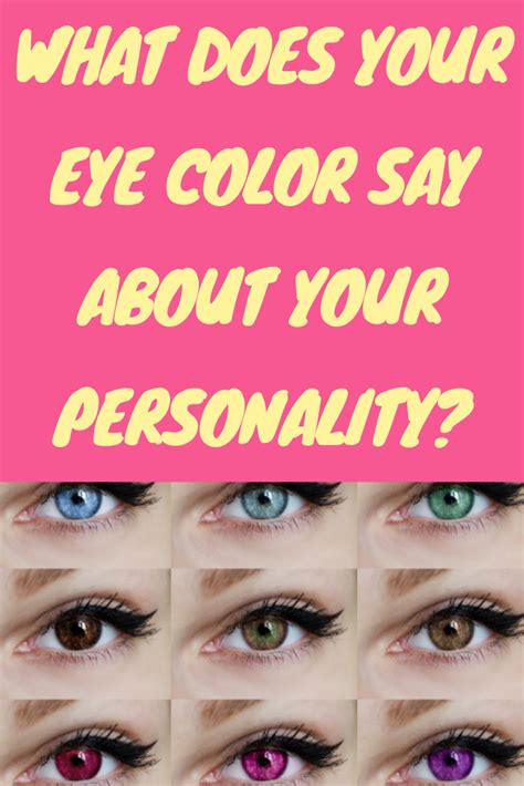 What Does Your Eye Color Say About Your Personality Eye Color Eye