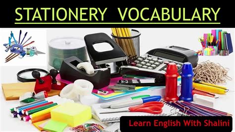 English Vocabulary Stationery स्टेशनेरी Pronunciation In Hindi By
