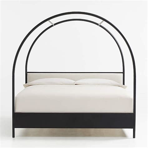 Gracia King Upholstered Canopy Bed Reviews Crate And Barrel