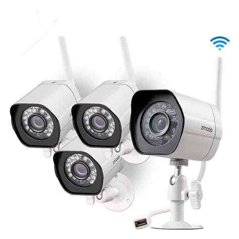 This is among the best wireless outdoor surveillance cameras with dvr. Zmodo Wireless Security Camera System (4 Pack) Smart HD ...