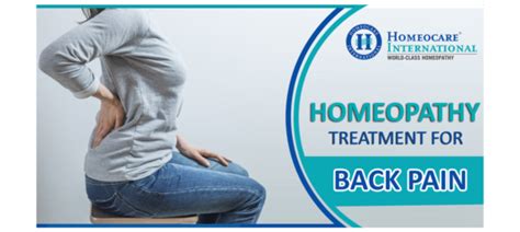 Homeopathy Treatment For Back Pain Homeocare International