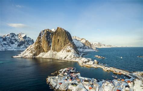 Hamnoy From Above Lofoten Stock Photo Image Of Town 88616870