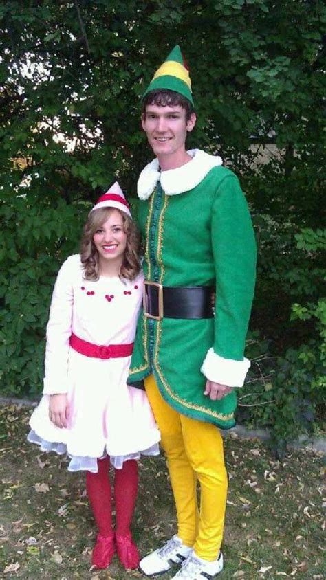 You'll find all you need to know whether you choose to buy something premade or go the diy route. "Buddy the Elf" Costumes my mother made us for Halloween. Works great for Christ… | Christmas ...