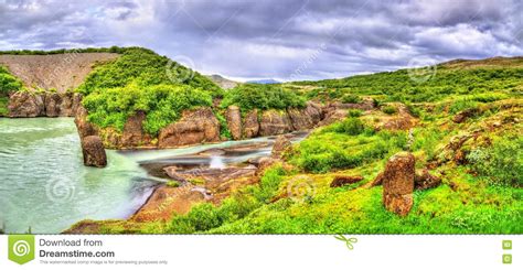 Bruarhlod Canyon Of The Hvita River In Iceland Stock Image Image Of