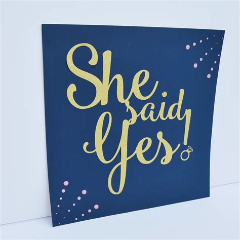 She Said Yes Engagement Party Sign Partyatyourdoor