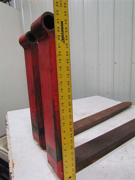 42x4wx1 34 Thick Pin Type Bucket Loader Pallet Forks Forklift 1 Pair