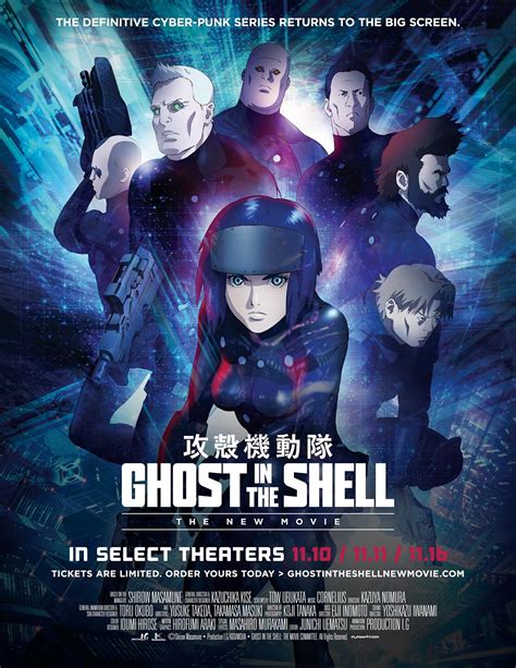 Watch full episode ghost in the shell 1995 build divers anime free online in high quality at kissmovies. Ghost In The Shell: The New Movie (2015) Poster #1 ...