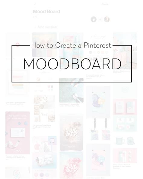 How To Create A Pinterest Mood Boards Mood Board Branding Mood Board