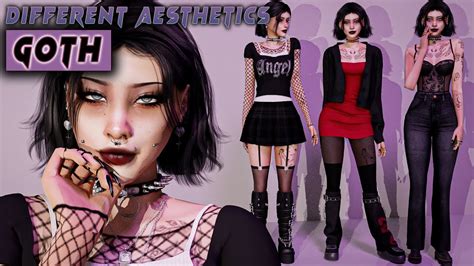 Goth Sims Based On Different Aesthetics Cc List Youtube