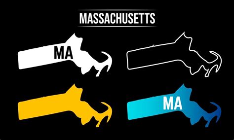 Abstract Massachusetts State Map Design 3428771 Vector Art At Vecteezy