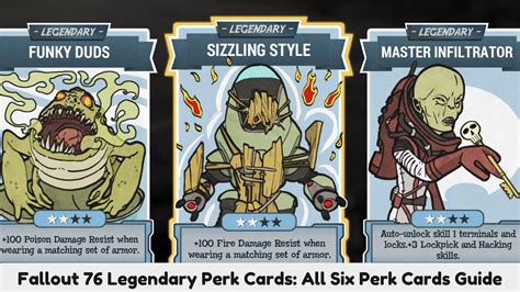 Fallout 76 Legendary Perk Cards All Six Perk Cards Guide