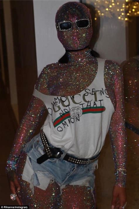 Rihanna Wears Diamond Encrusted Bodysuit At Coachella Daily Mail Online