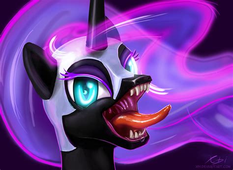 Laughing Nightmare Moon By Xbi On Deviantart