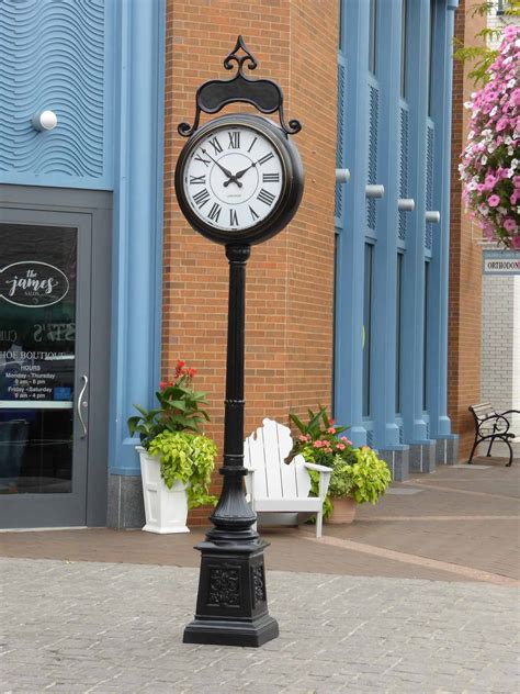 Post Street Streetscape Clock Victorian Model Automatic Illuminated
