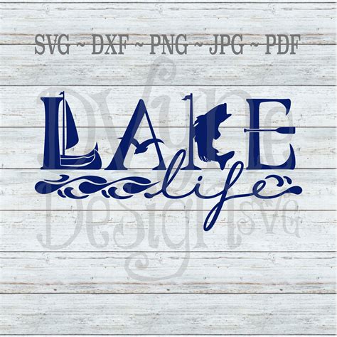 Lake Life SVG Lake Life Digital Download for Silhouette or - Etsy