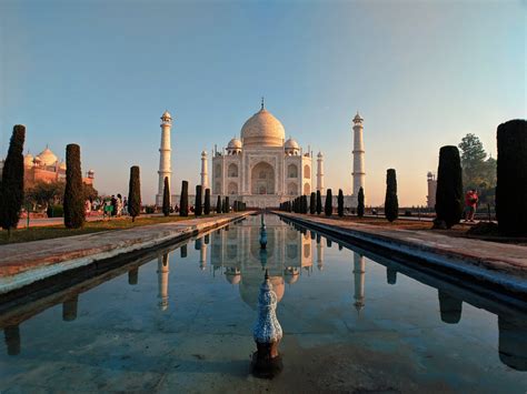 Outdoors Taj Mahal History Dome Built Structure Reflecting Pool