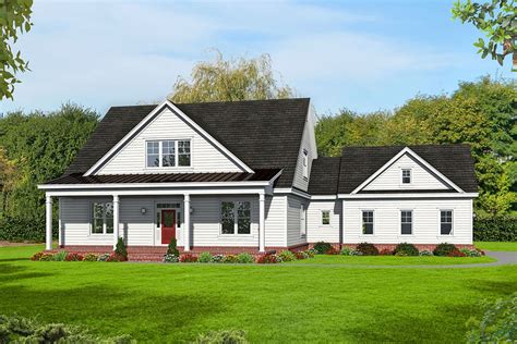 Classic Farmhouse Plan With First Floor Master And Loft 68583vr