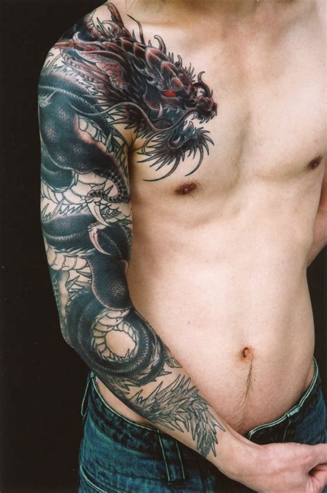 Awesome Dragon Shoulder Tattoos