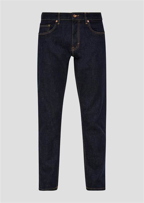 Jeans Pete Regular Fit Mid Rise Straight Leg Blau Soliver