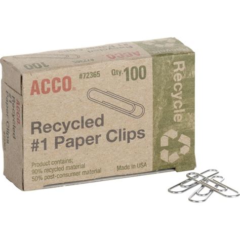 Acco Recycled Paper Clips Paper Clips Acco Brands Corporation