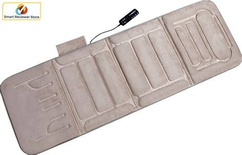 Full Body Electric Massage Mat Pad Comfort Heat Vibrating Cushion Bed Controller Plush Mat