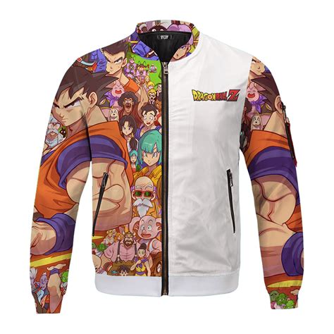 As the gamecube version was released almost a year after the. Dragon Ball Z All Characters Goku Family Art Bomber Jacket ...