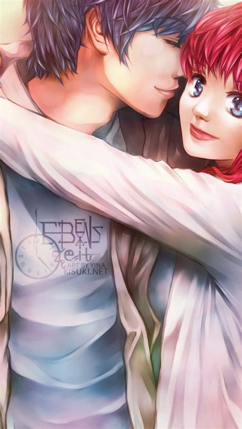 Anime Couple Hug And Kiss Hd Wallpaper M9themes