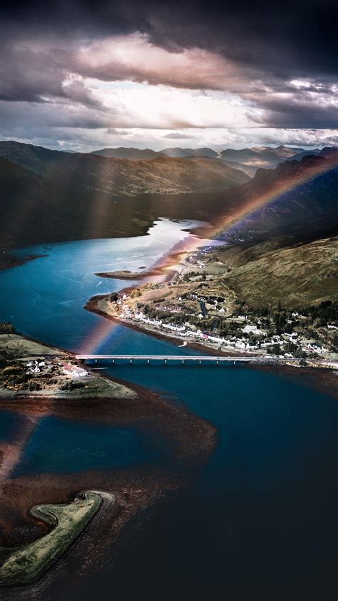 Rainbow Landscape Aerial View Wallpapers Hd Wallpapers Id 28880