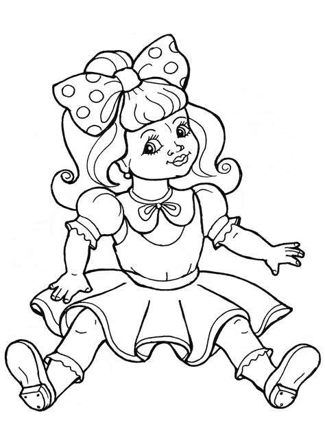 Doll Coloring Pages To Download And Print For Free