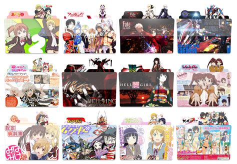 Anime Folder Icon Pack 1 By Jegrixs On Deviantart