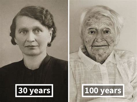 Then And Now Photos Show People As Young Adults And At 100 Years Old