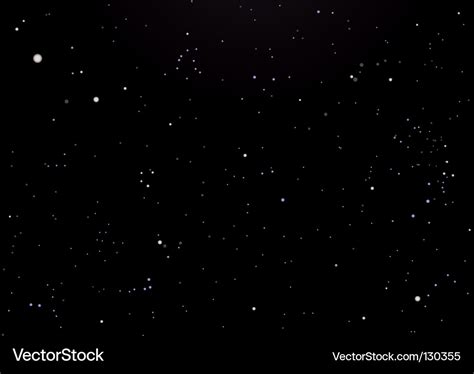 Night Sky Dark With Stars Royalty Free Vector Image