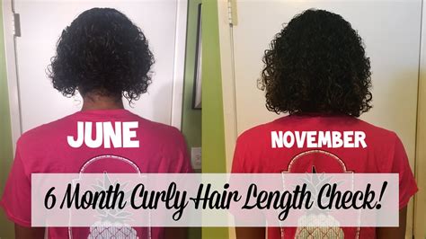 6 Month Curly Hair Length Check Natural Hair Growth