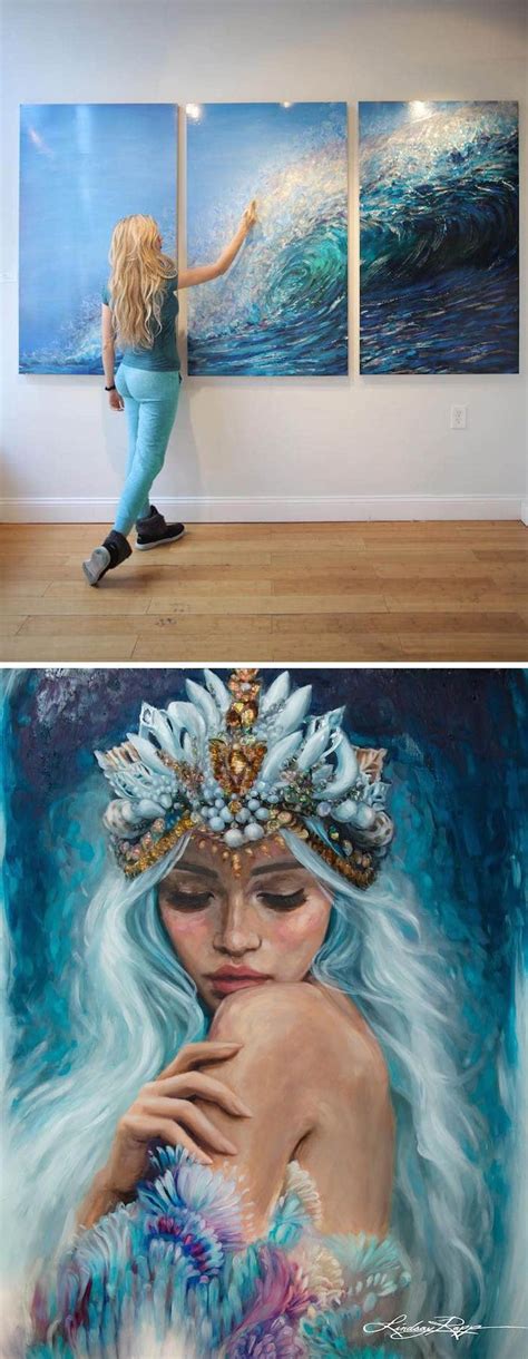 Interview Painter Visualizes Powerful Women As Goddesses Of The Sea Goddess Art Goddess Of