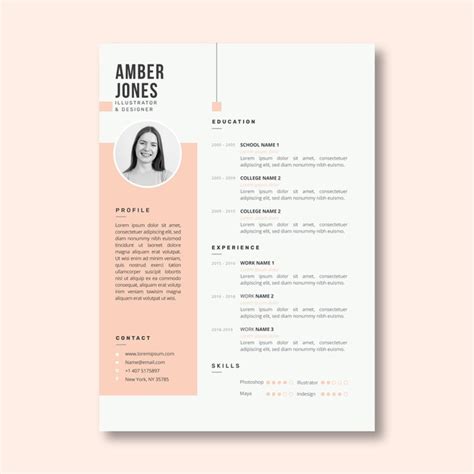 Collection of most popular forms in a given sphere. Plantilla minimalista de curriculum vitae rosa pastel ...