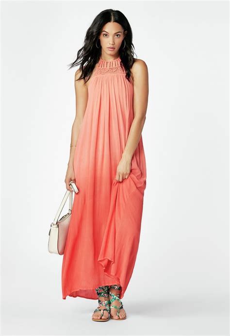 Dip Dye Macrame Maxi Dress Maxi Dress Dresses Dip Dye Maxi Dress