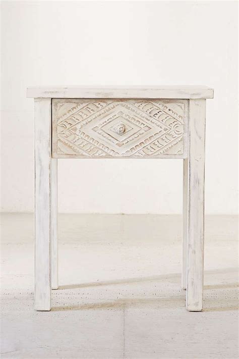 Amira carved wood nightstand $179.00. Amira Carved Wood Nightstand | Wood nightstand, Rustic ...